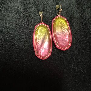 Kendra Scott Pink and Yellow Earrings